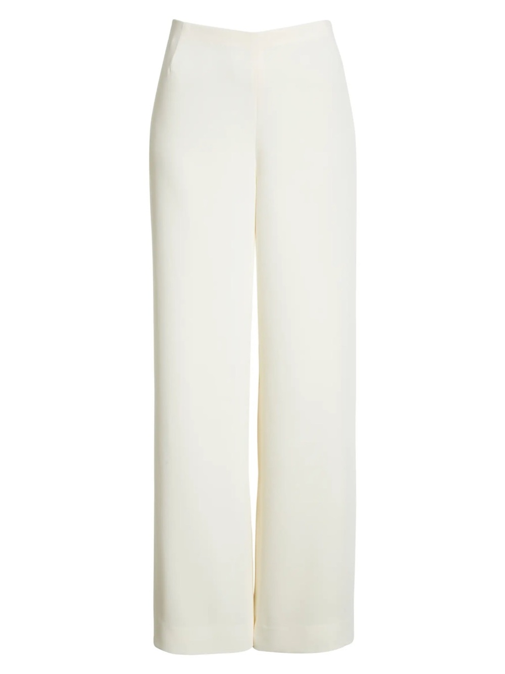 NWT The Row Mist Cady Wide Leg Baggy High Waist Trousers Pants Cream White